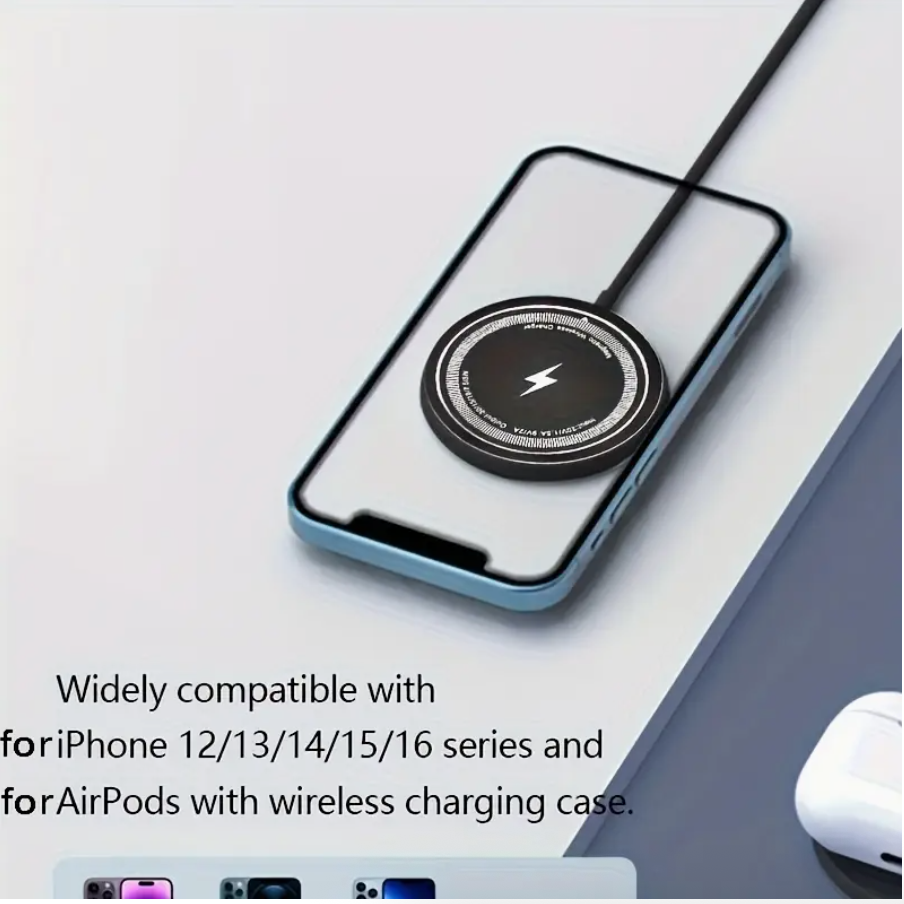 15W Magnetic Wireless Charger Pad iPhone 16 15 14 - Image 3