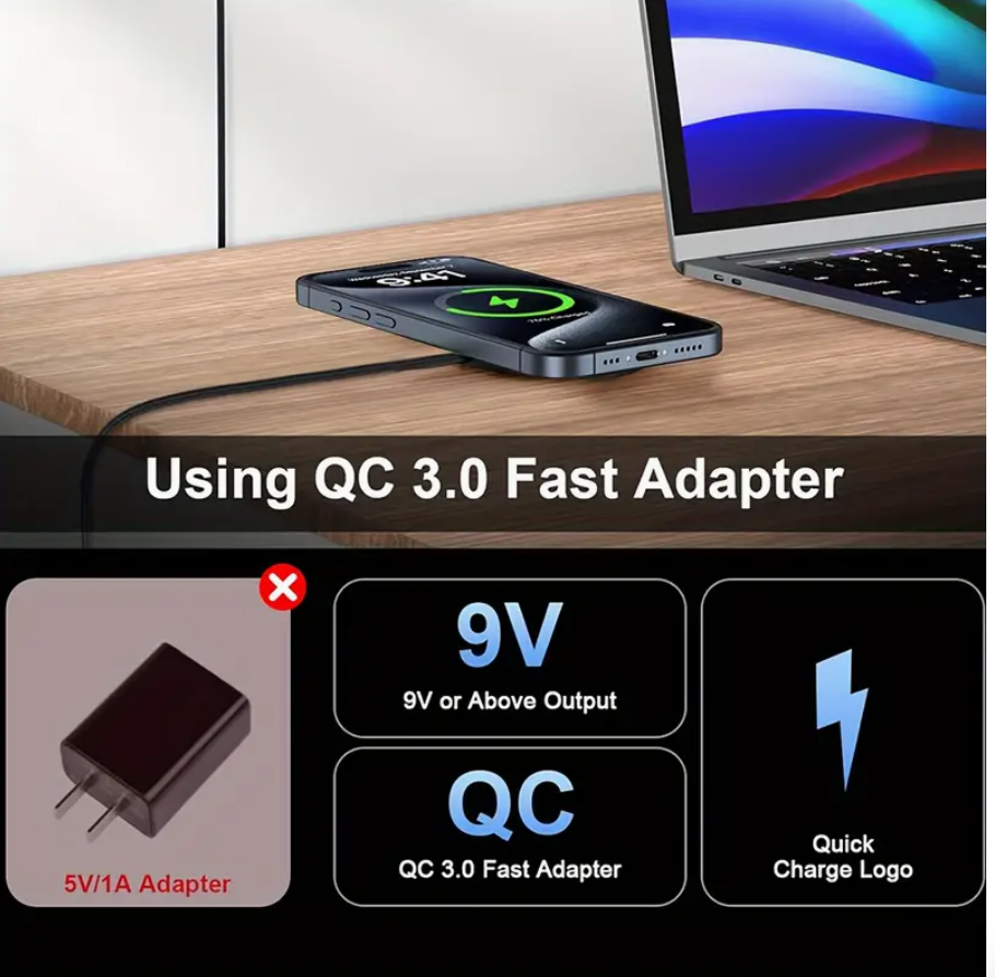 15W Magnetic Wireless Charger Pad iPhone 16 15 14 - Image 4