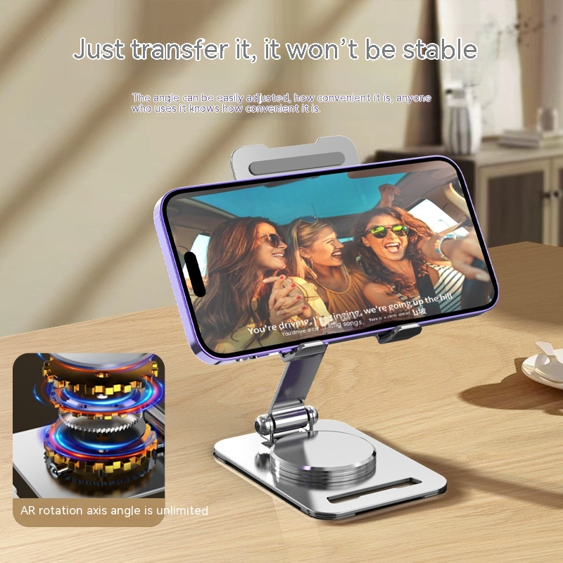 360 Degrees Rotate Metal Desk Phone Holder - Image 6