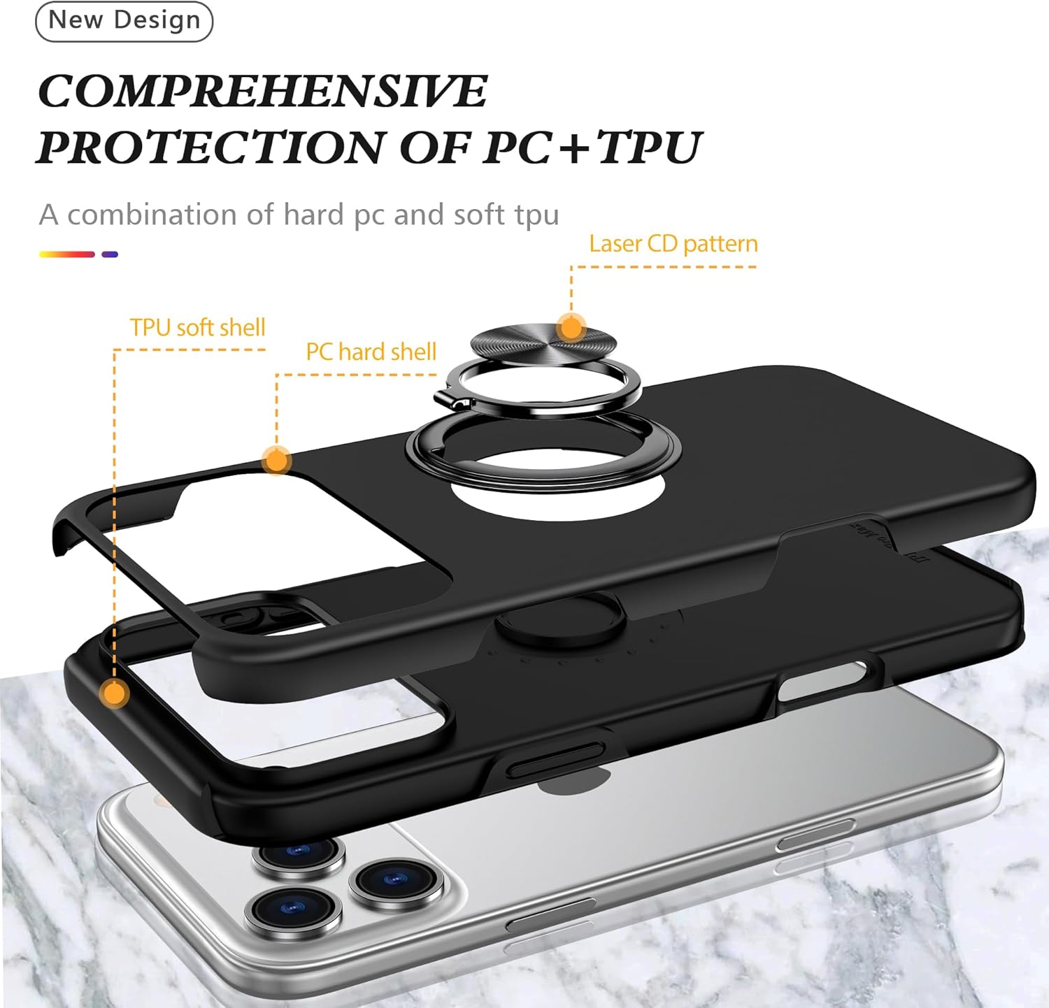 360 Rotation Magnetic Metal Finger Ring iPhone 17 - Image 7