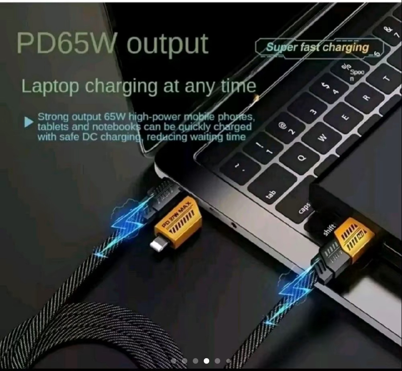 4-in-1 Multi USB Charging Cable 1M Fast PD Charger - Image 5
