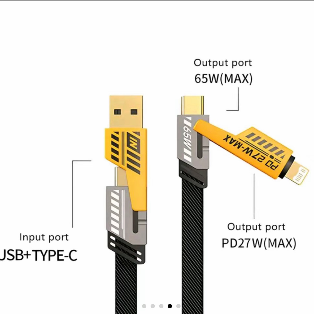 4-in-1 Multi USB Charging Cable 1M Fast PD Charger - Image 2