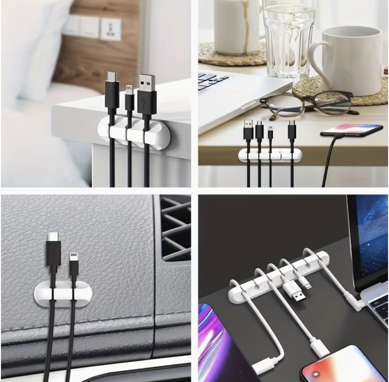 5 Hole Cable Organizer Synthetic Gemstones - Image 7