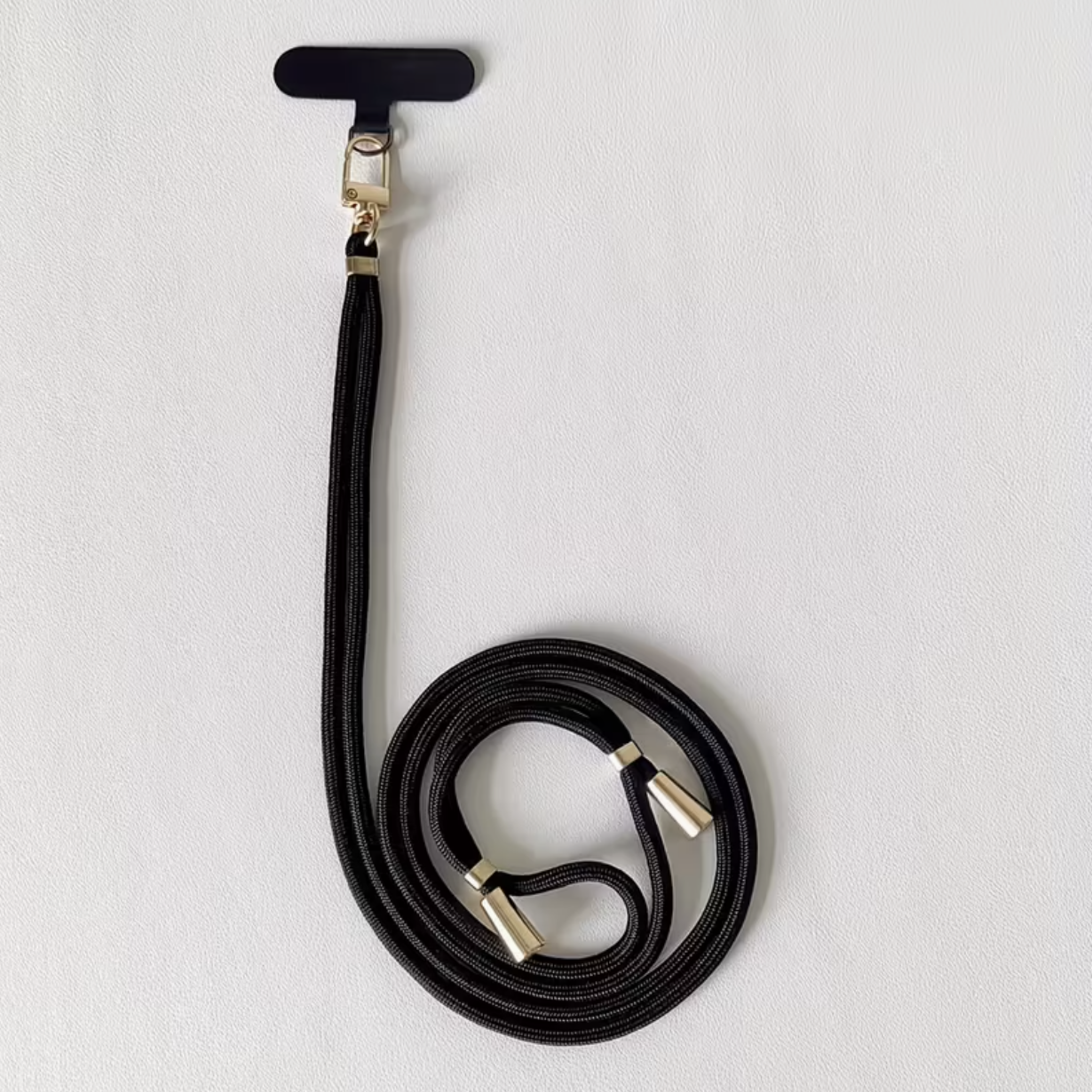 Adjustable Phone Strap Golden-Tone Buckle Crossbody - Image 7