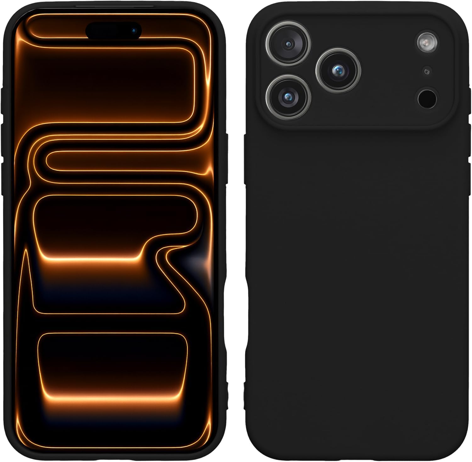 Black Ultra Soft Liquid Gel Case iPhone 17 Series - Image 4