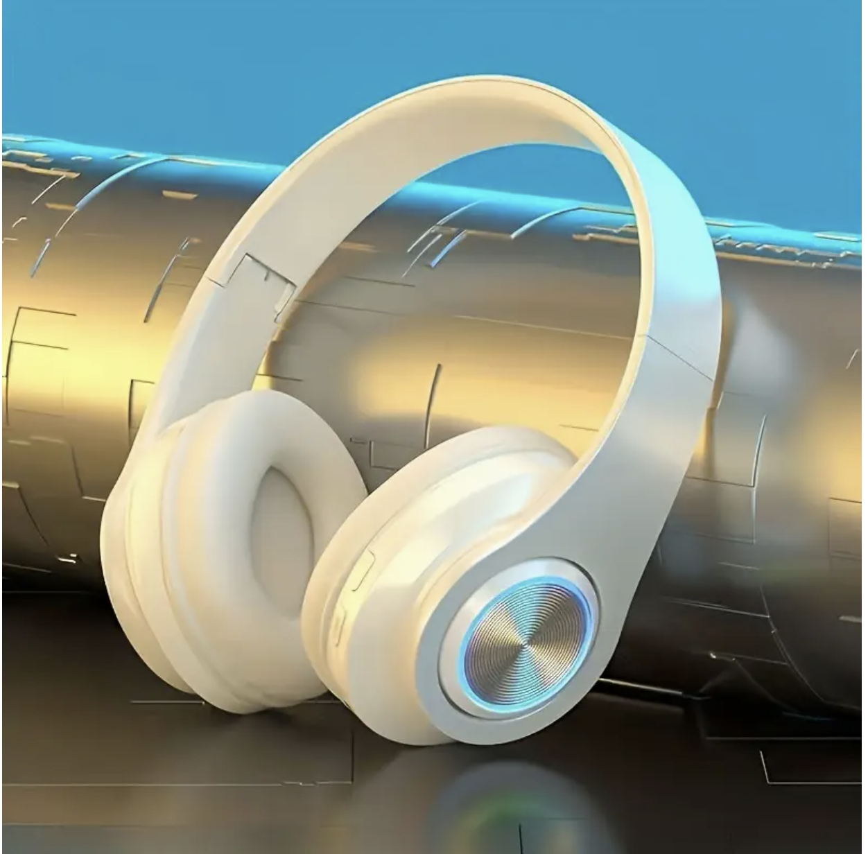 Black Wireless Noise-Canceling Headphones Foldable - Image 9
