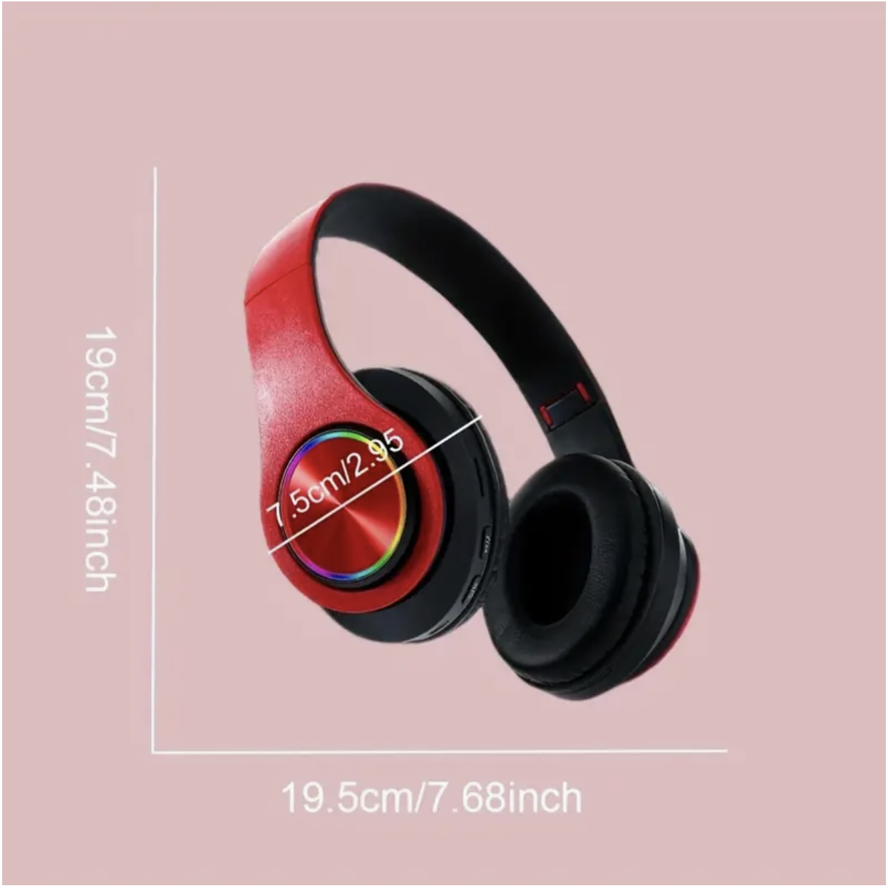 Black Wireless Noise-Canceling Headphones Foldable - Image 3