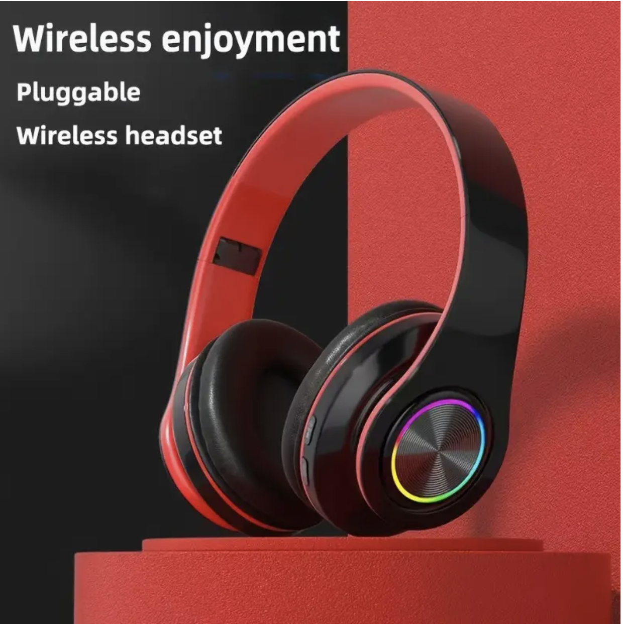 Black Wireless Noise-Canceling Headphones Foldable - Image 4