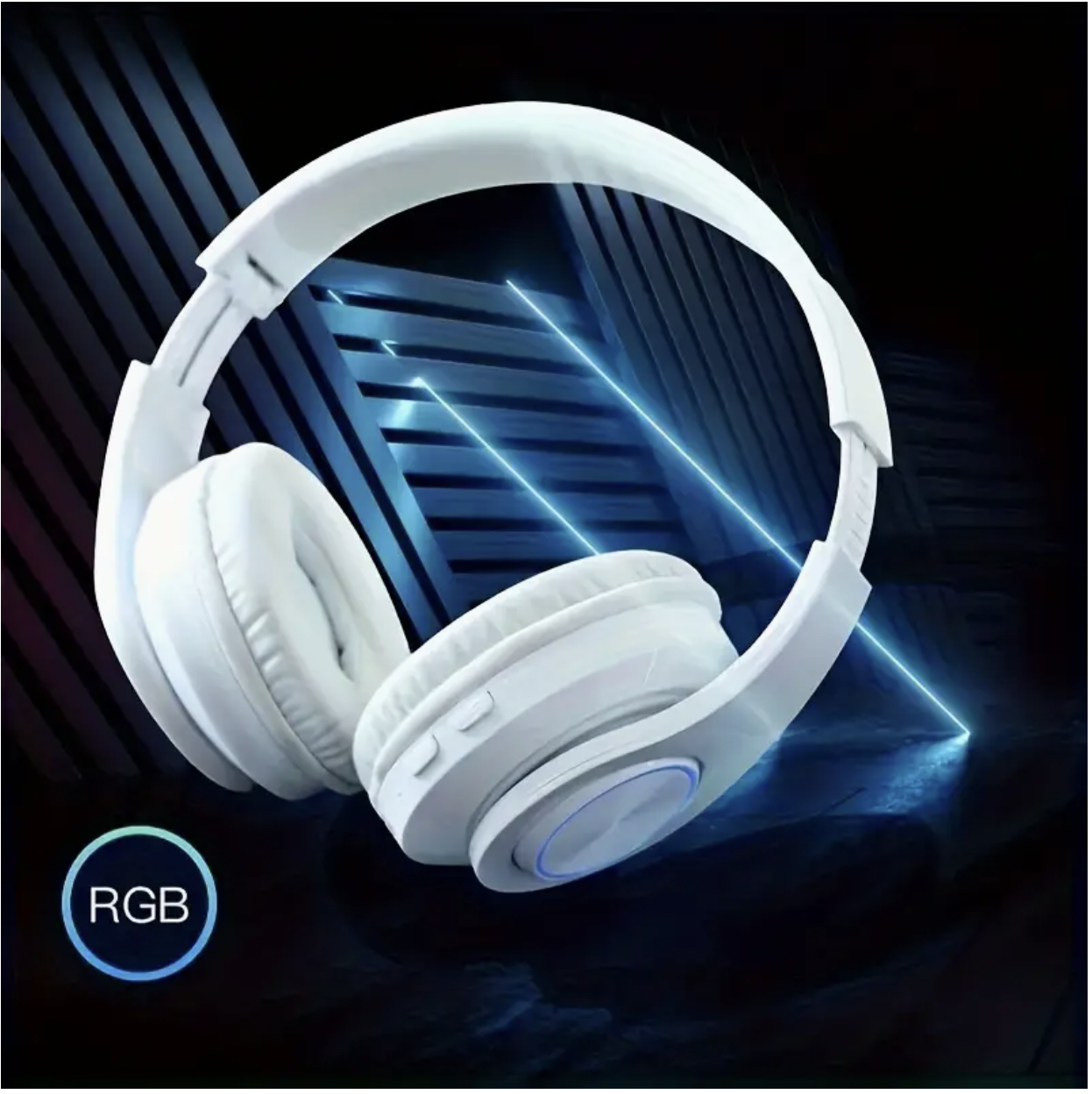 Black Wireless Noise-Canceling Headphones Foldable - Image 5