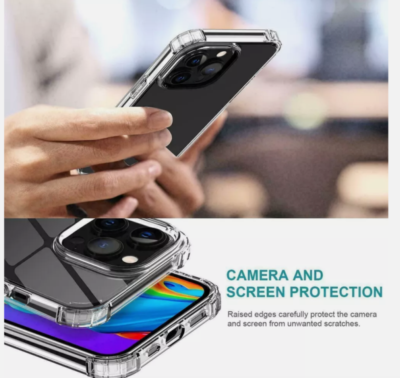 Crystal Clear Shockproof Transparent Case iPhone 11-16 - Image 3