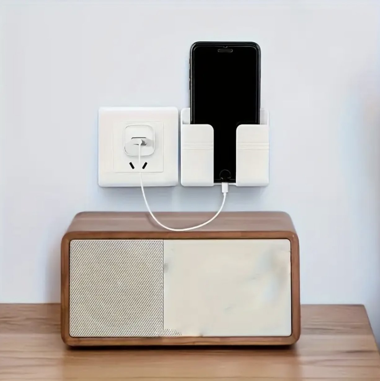 Easy-Install Wall Shelf Phone Holder Punch-Free - Image 3