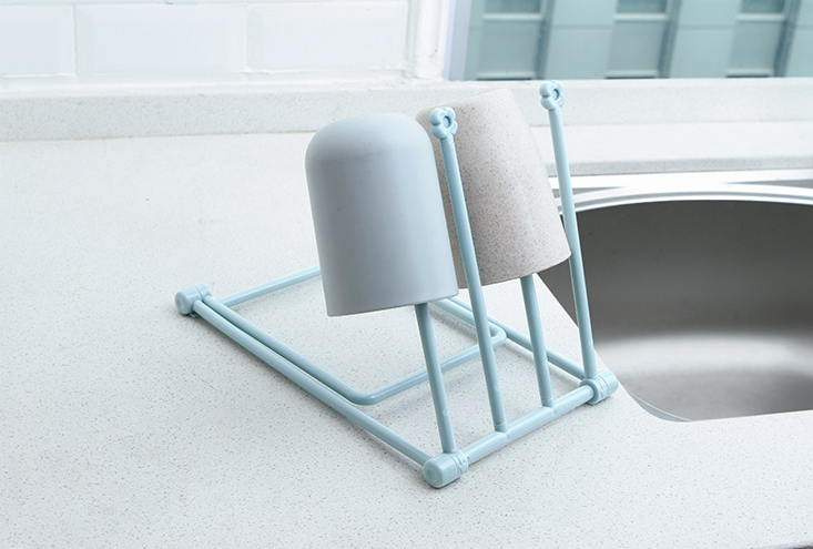 Foldable Dishcloth Shelf Kitchen Organizer - Image 5