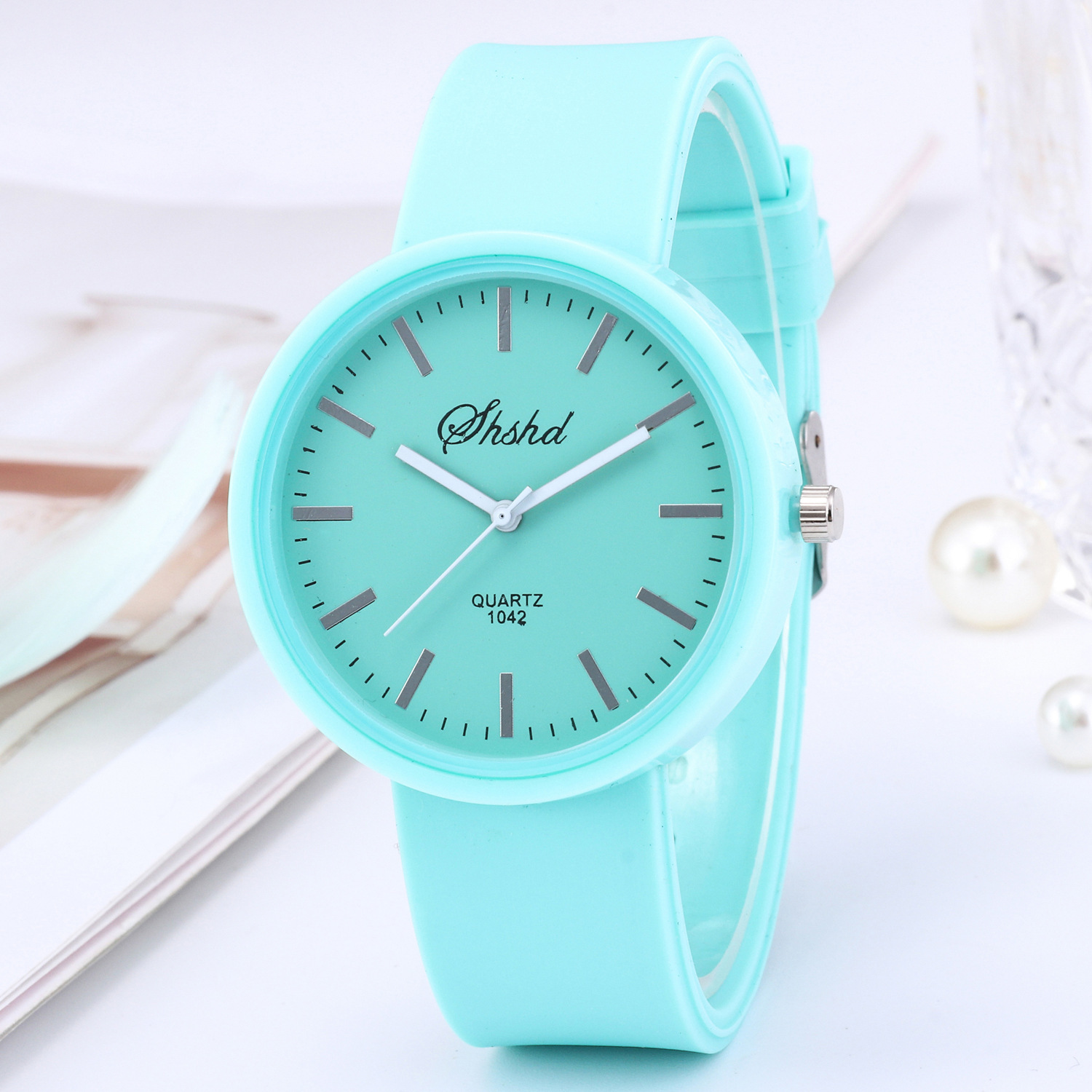 Girls Casual Candy Color Jelly Watch - Image 6