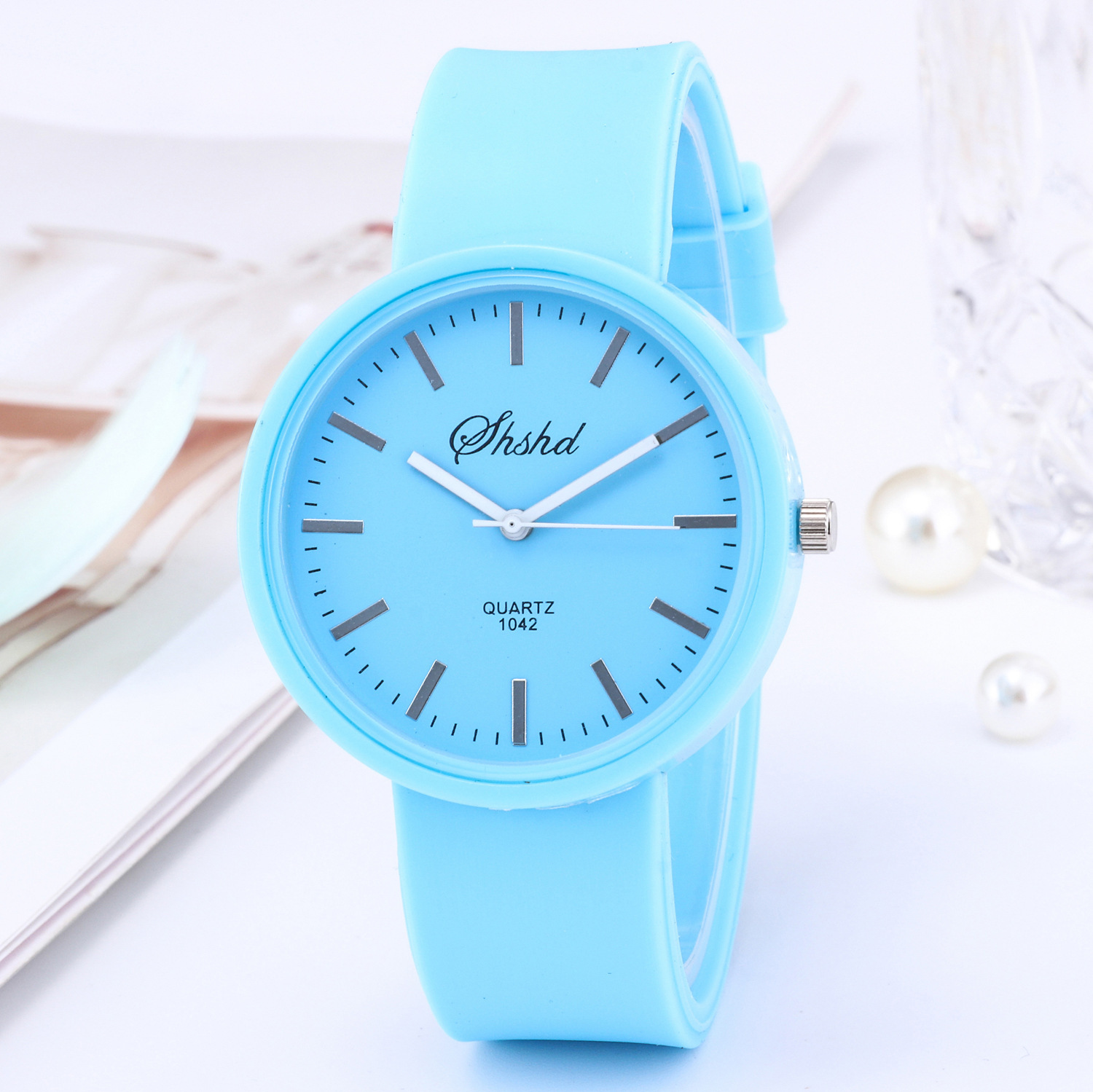 Girls Casual Candy Color Jelly Watch - Image 8