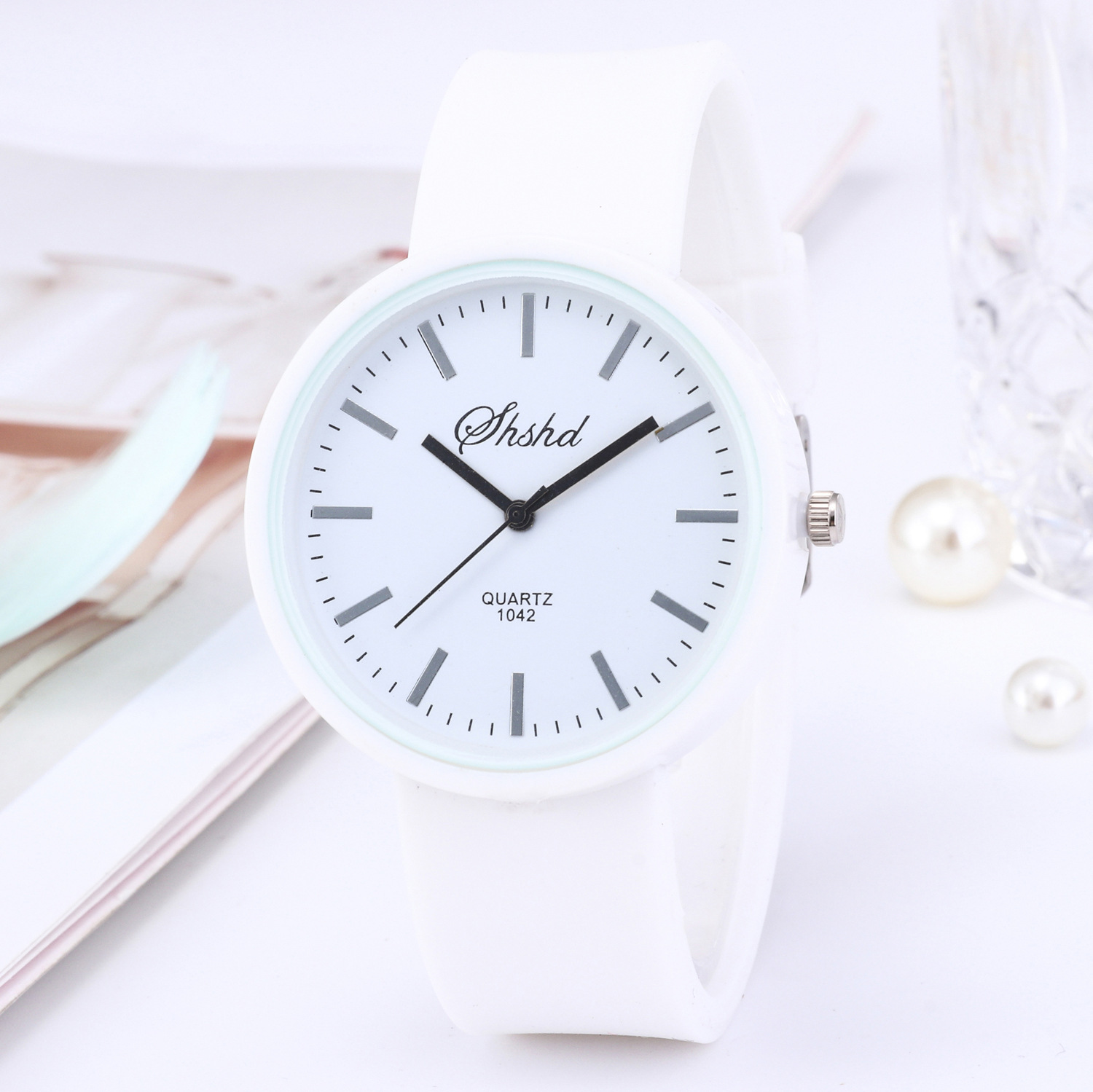 Girls Casual Candy Color Jelly Watch - Image 9