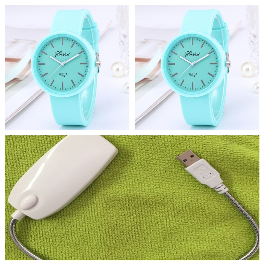 Girls Casual Candy Color Jelly Watch - Image 11
