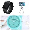 Girls Casual Candy Color Jelly Watch - Thumbnail Image 4
