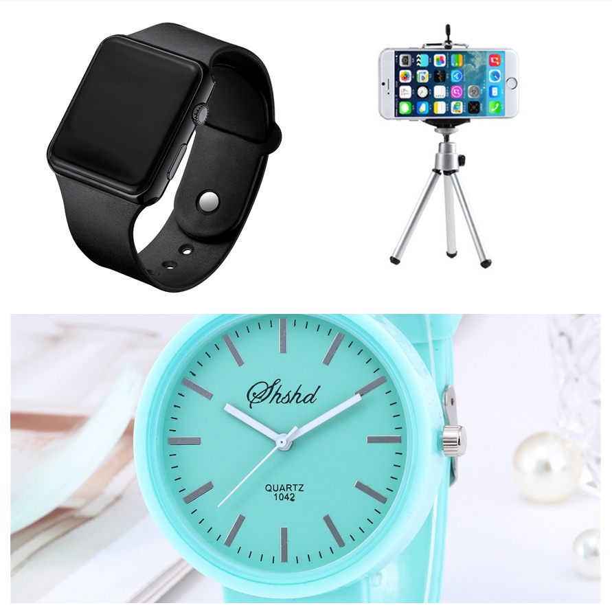 Girls Casual Candy Color Jelly Watch - Image 4