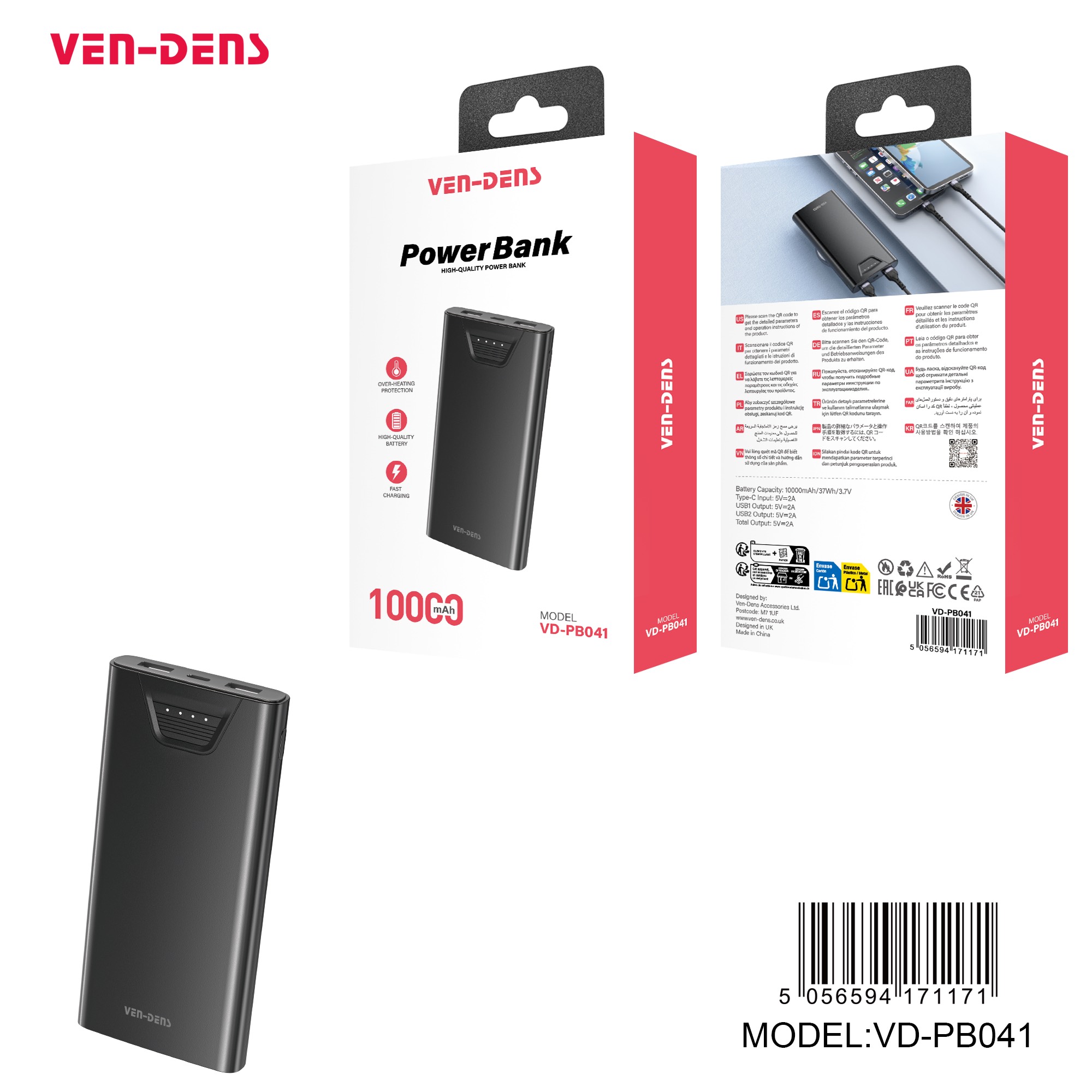 High-Capacity 10000mAh Power Bank Portable Charger - Image 3