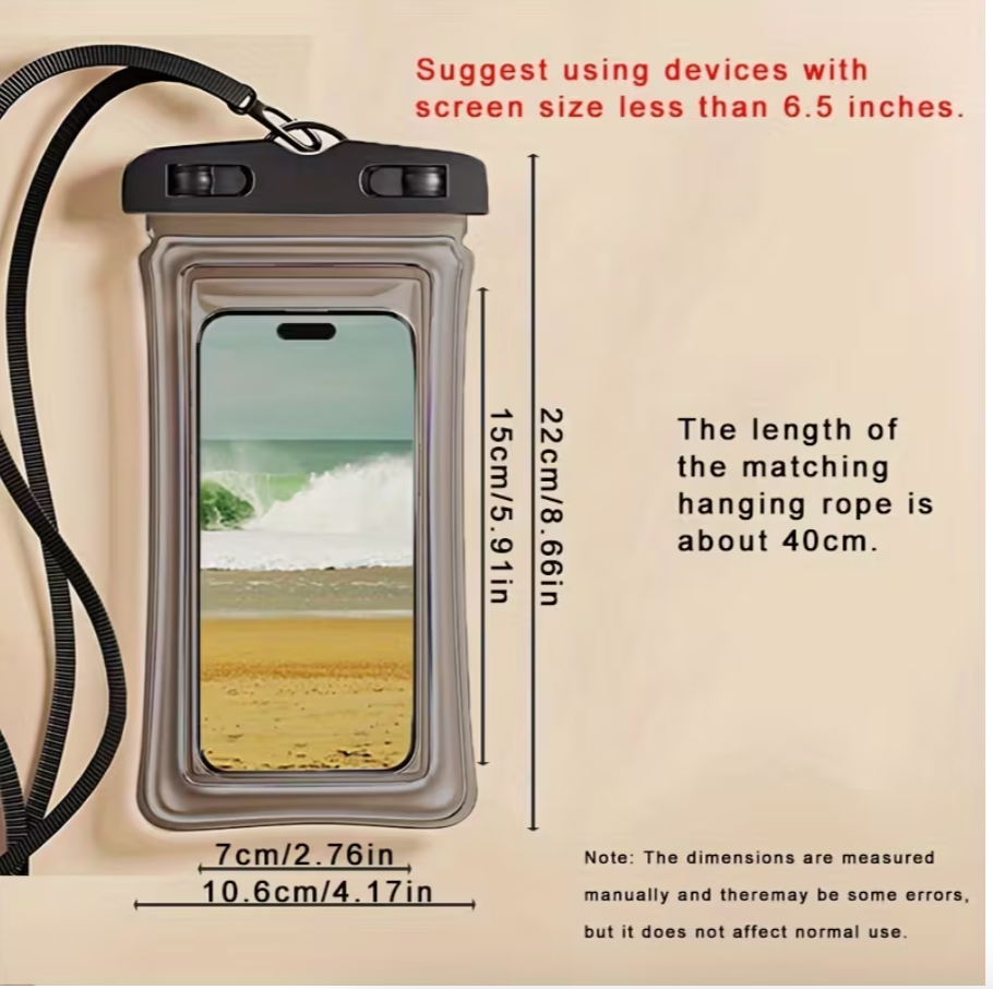 Inflatable Phone Pouch Waterproof Floating Bag - Image 7