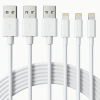 Lightning to USB-A Charging Cable Fast Data Sync - Thumbnail Image 1