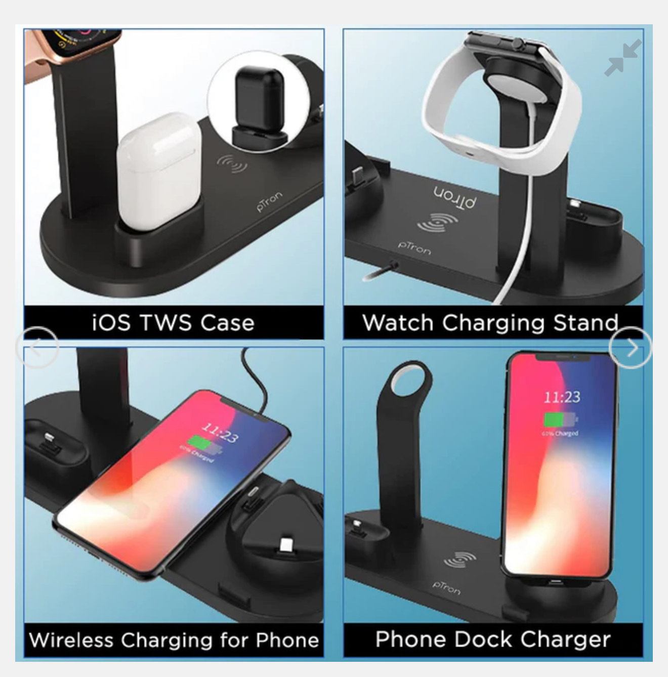 Multi-Function Charging Stand iPhone Android Watch 3 in 1 - Image 5