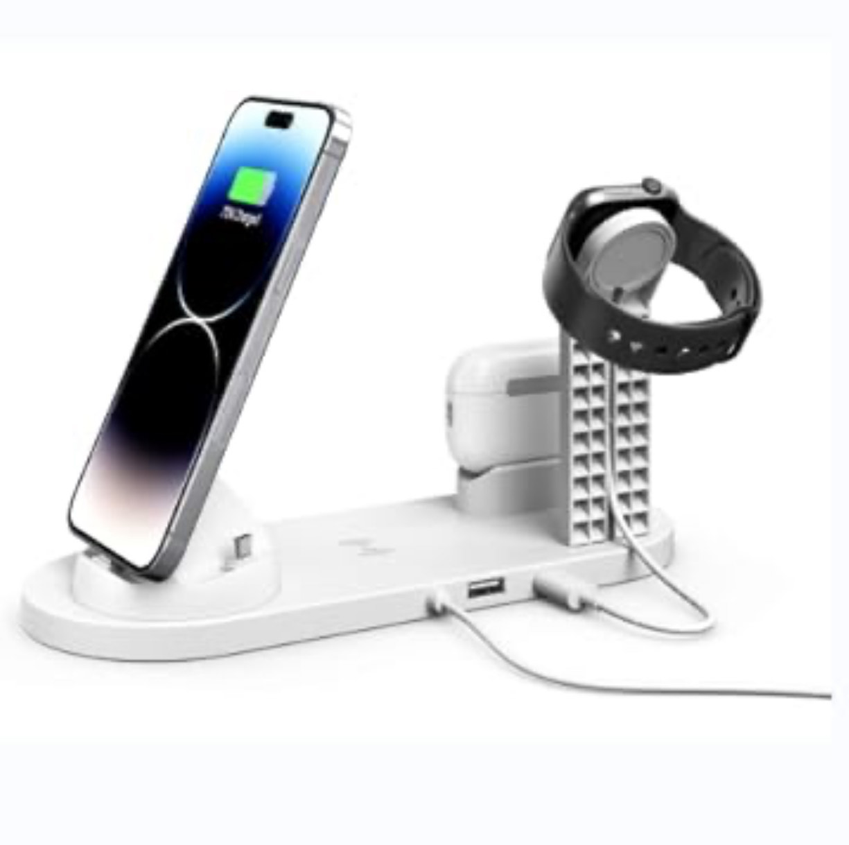 Multi-Function Charging Stand iPhone Android Watch 3 in 1 - Image 4