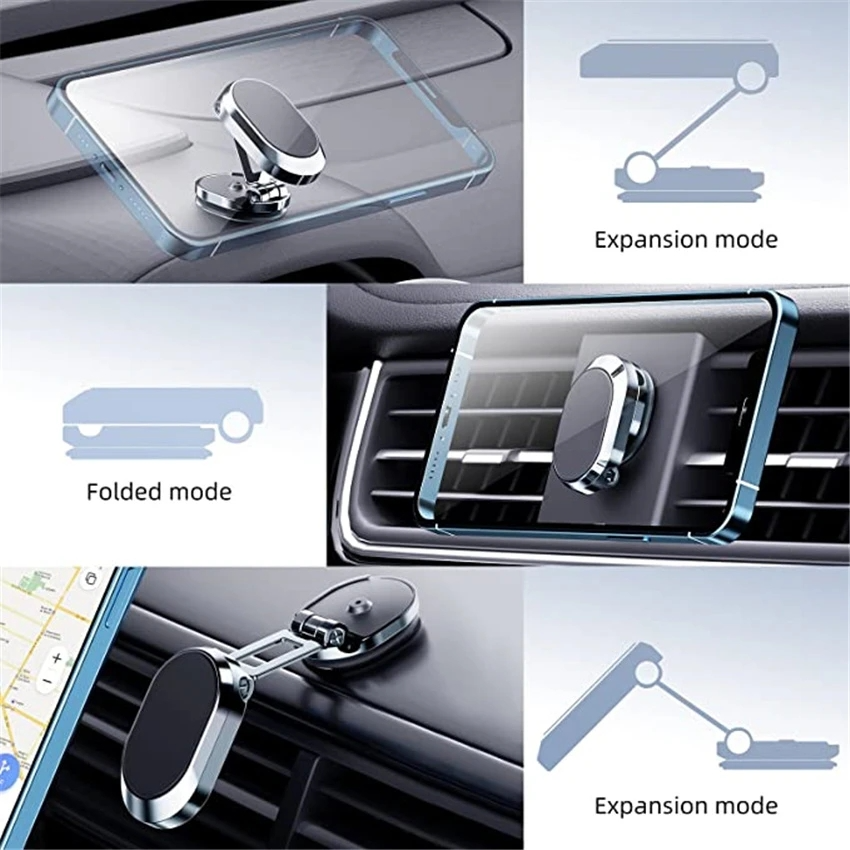 Rotate Metal Magnetic Car Phone Holder - Image 3