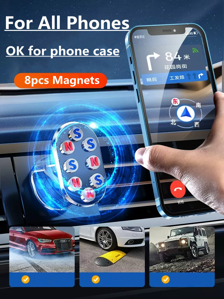 Rotate Metal Magnetic Car Phone Holder - Image 5