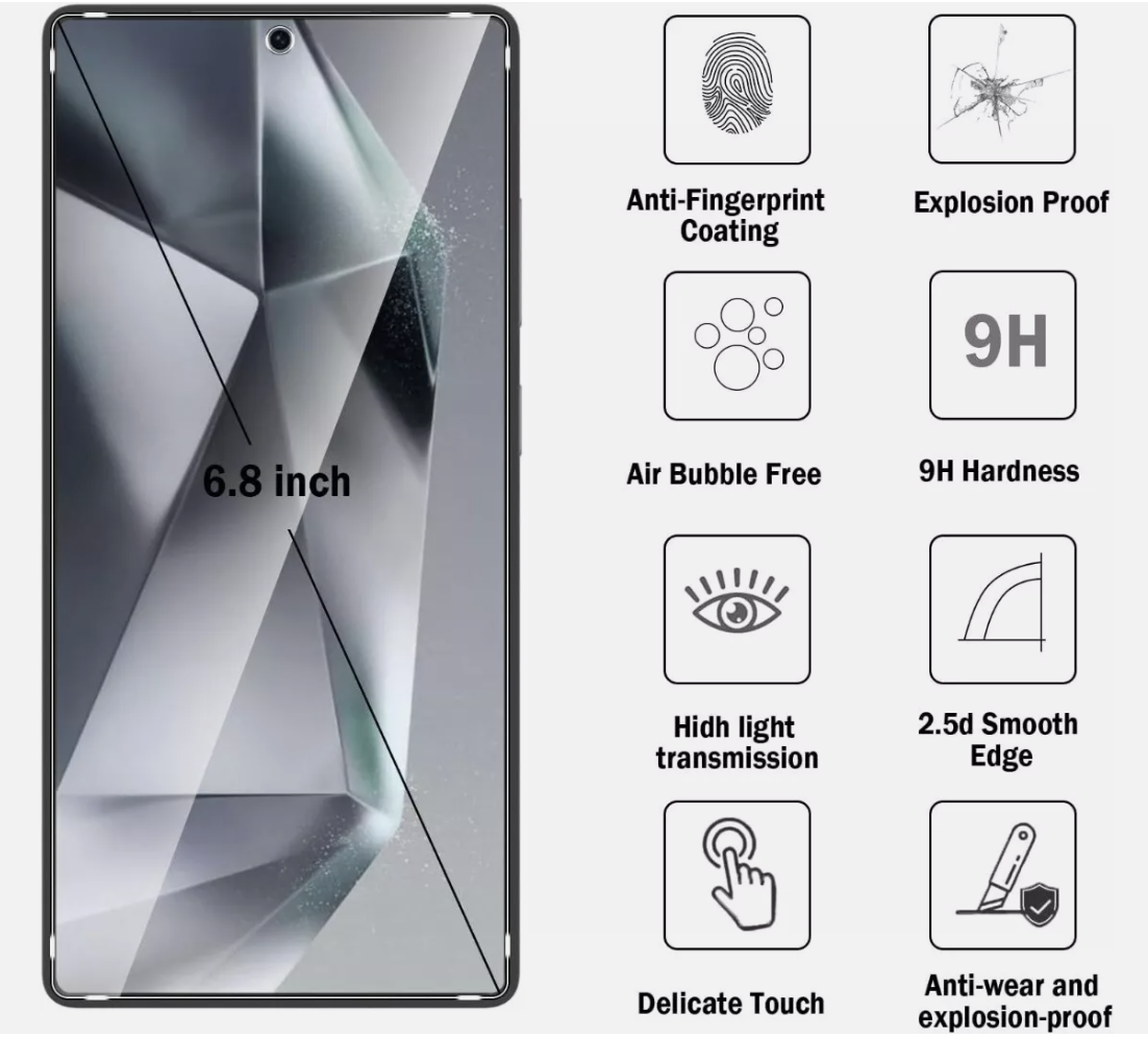 Samsung Galaxy S25 Ultra Camera Lens Tempered Glass Protector - Image 4