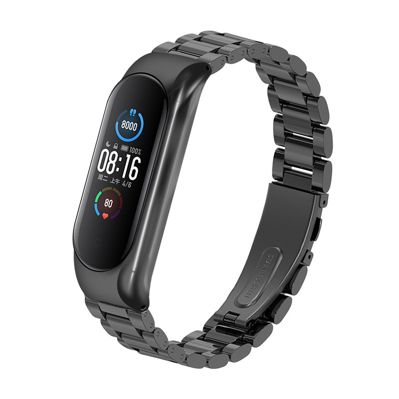 Solid Three-Bead Metal Wristband - Image 9