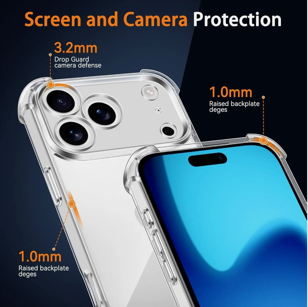 Transparent Clear Case Cover iPhone 17 Air Pro Max - Image 6