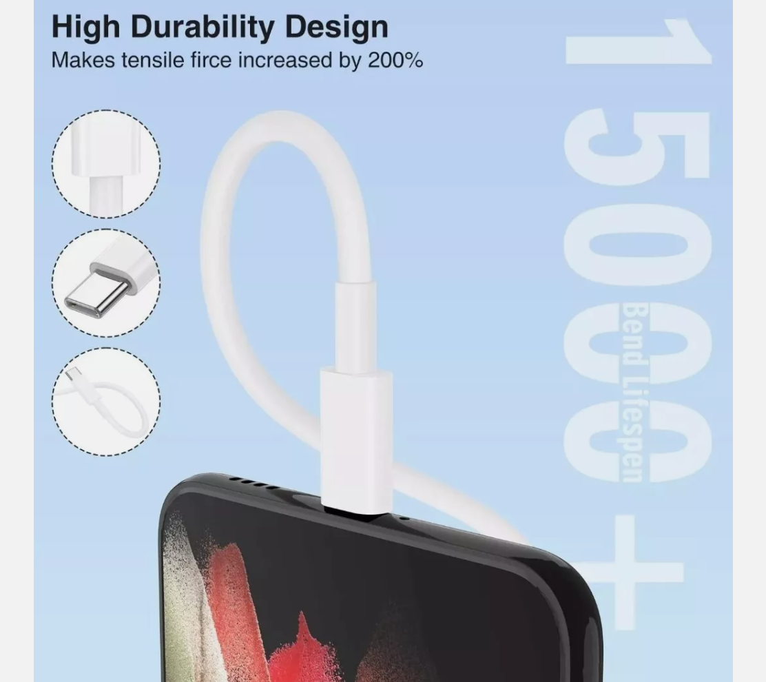 USB-C to USB-C Cable Fast Charger Type C - Image 5