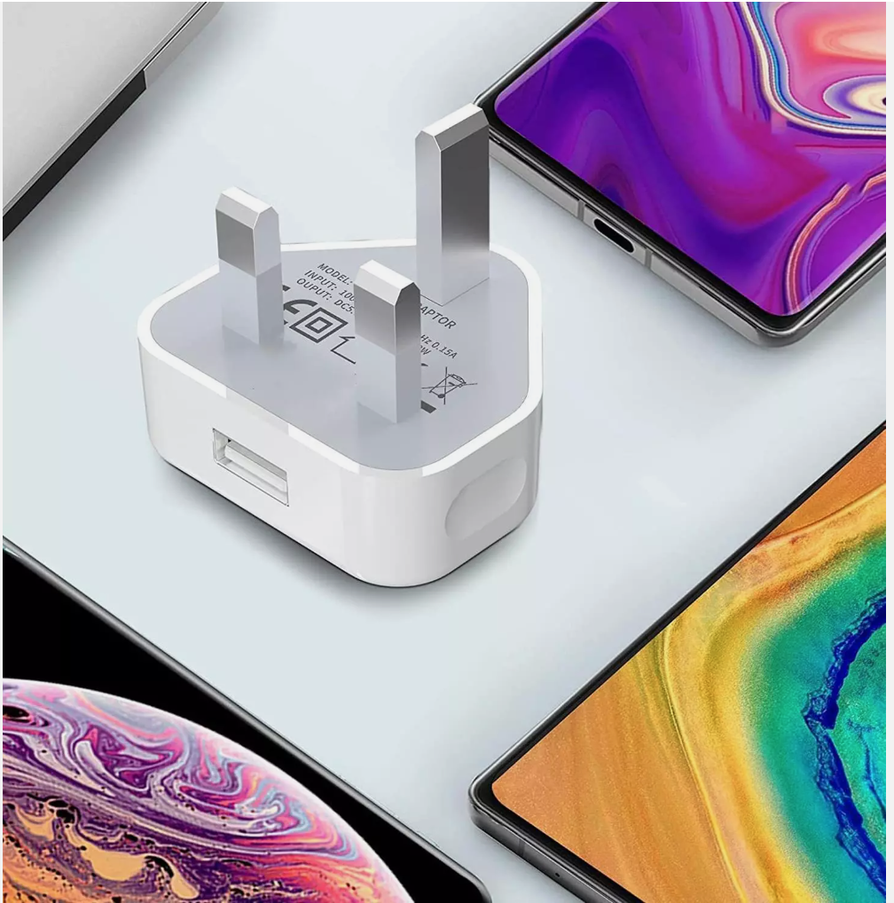 USB Port Fast Charger Adaptor UK Mains Wall 3 Pin - Image 2