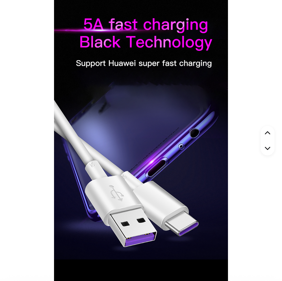USB to Type-C Fast Charging Cable 5A High-Speed - Image 4
