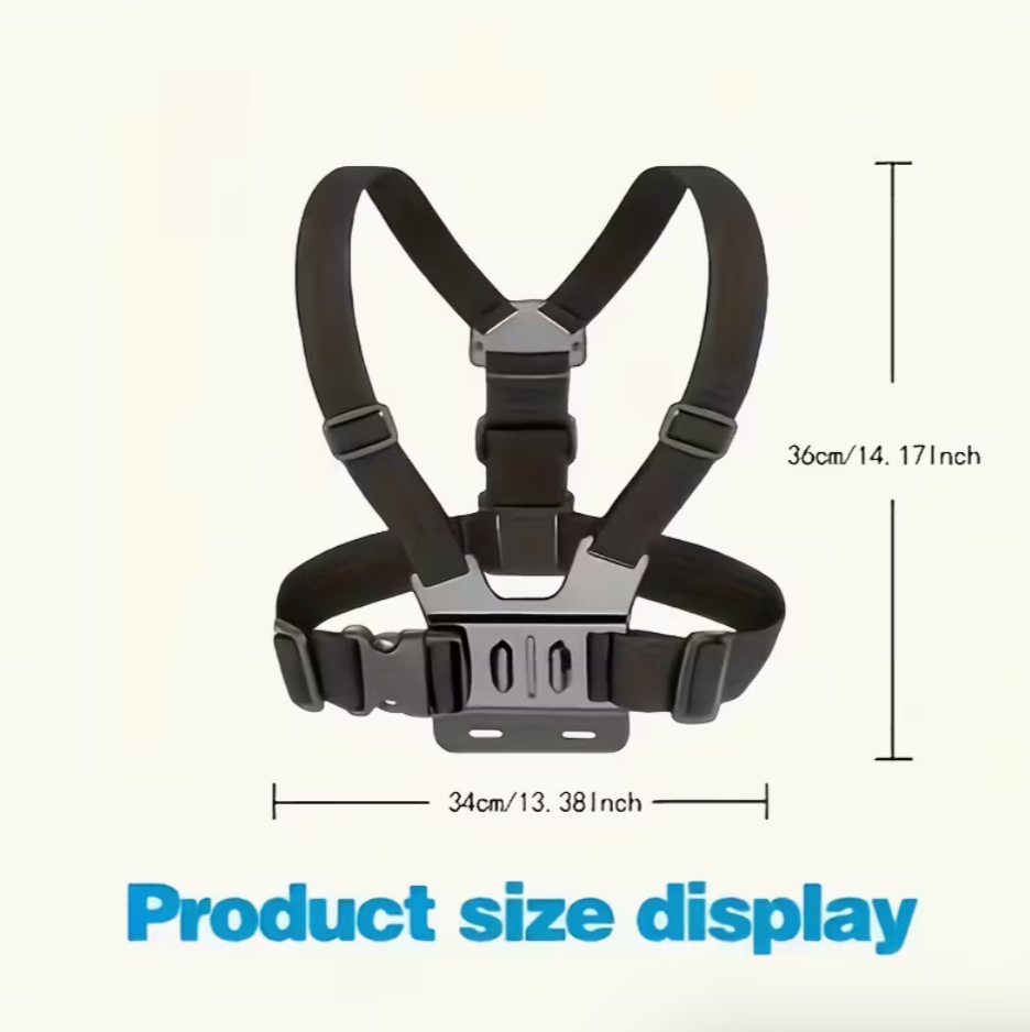 Universal Adjustable Chest Strap Mount Action Cameras - Image 6