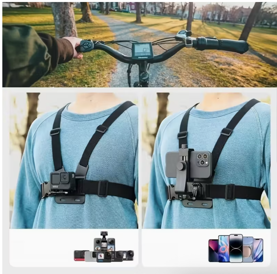 Universal Adjustable Chest Strap Mount Action Cameras - Image 7