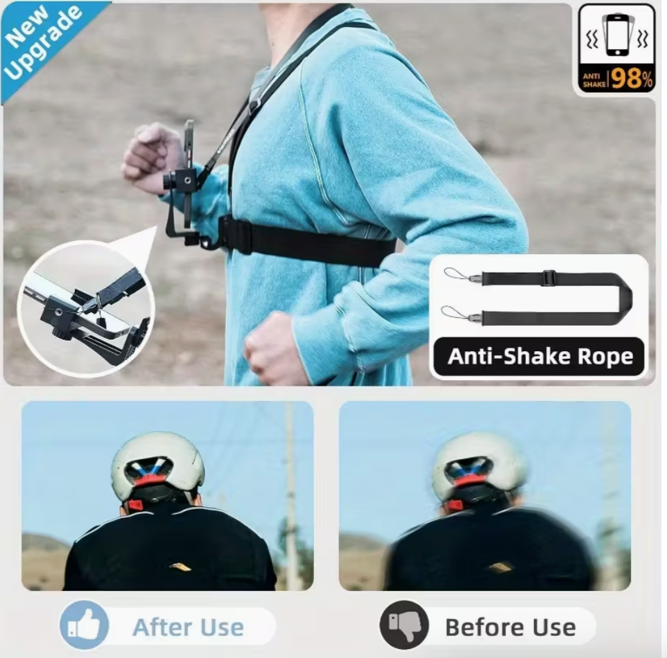 Universal Adjustable Chest Strap Mount Action Cameras - Image 8